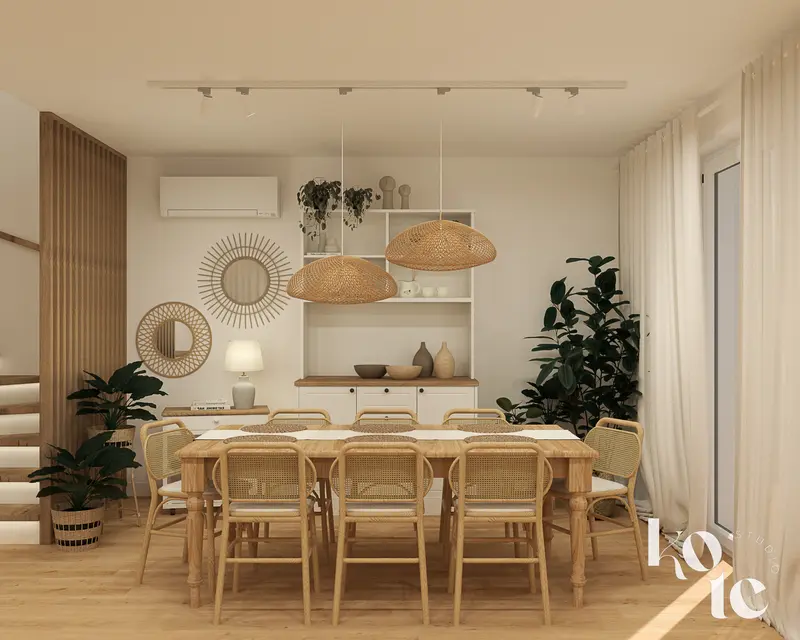 dom w stylu modern farmhouse Długołęka / Wrocław - wizualizacja 16