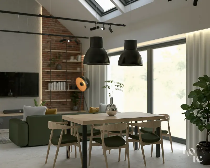 industrialny dom pod Wrocławiem - wizualizacja 13