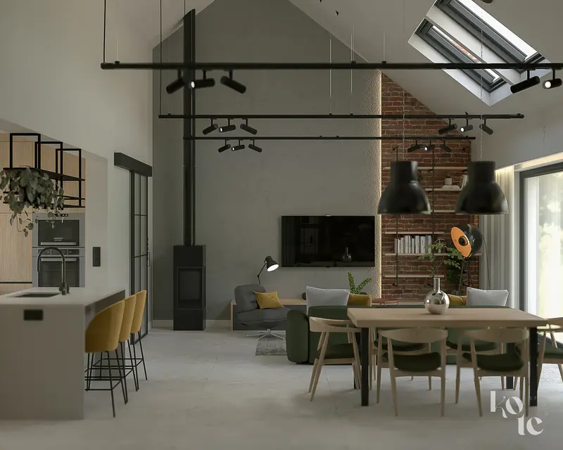 industrialny dom pod Wrocławiem - wizualizacja 14