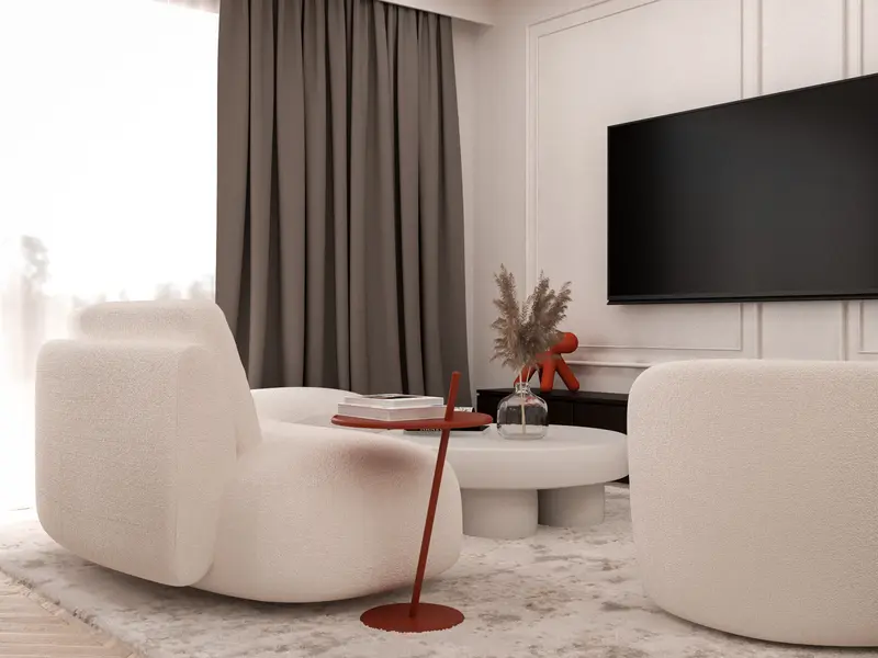 Nowoczesny apartament z akcentem 152 m2 Warszawa Kabaty - wizualizacja 3