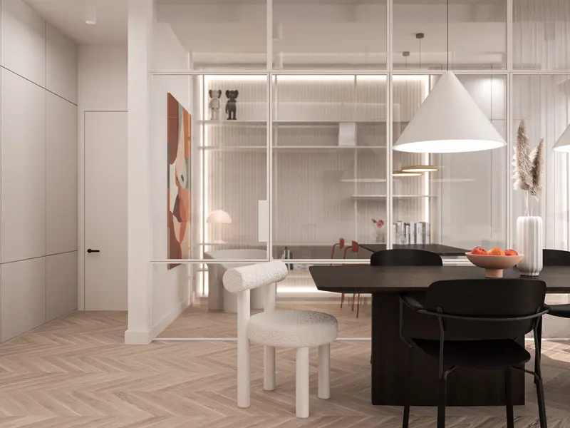 Nowoczesny apartament z akcentem 152 m2 Warszawa Kabaty - wizualizacja 10