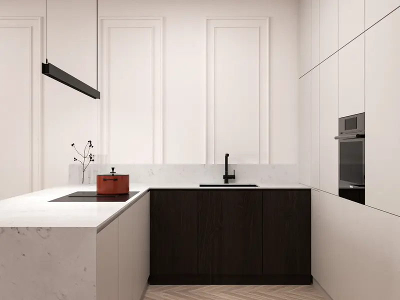 Nowoczesny apartament z akcentem 152 m2 Warszawa Kabaty - wizualizacja 8