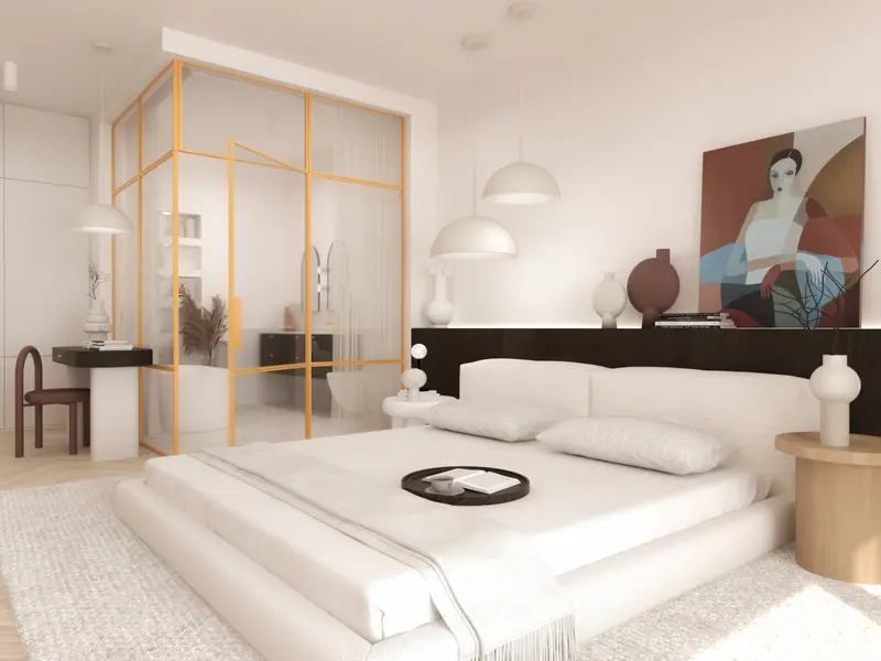 Nowoczesny apartament z akcentem 152 m2 Warszawa Kabaty - wizualizacja 17
