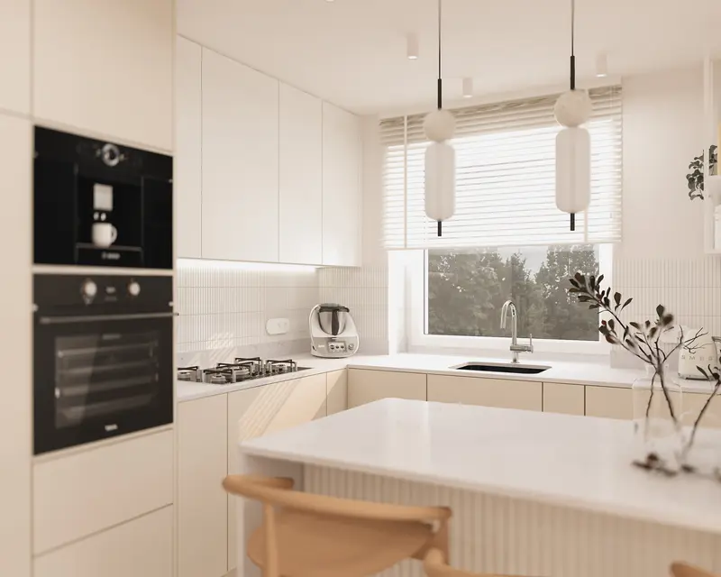 Dom w klimacie japandi 150 m2 Strzelin - wizualizacja 3