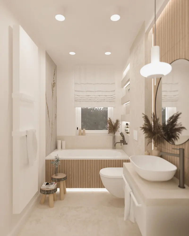 Dom w klimacie japandi 150 m2 Strzelin - wizualizacja 10