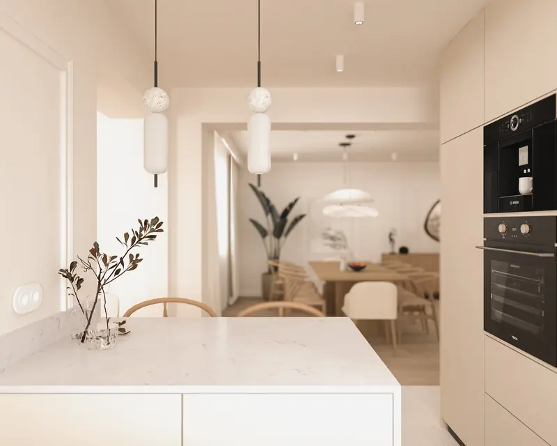 Dom w klimacie japandi 150 m2 Strzelin - wizualizacja 2