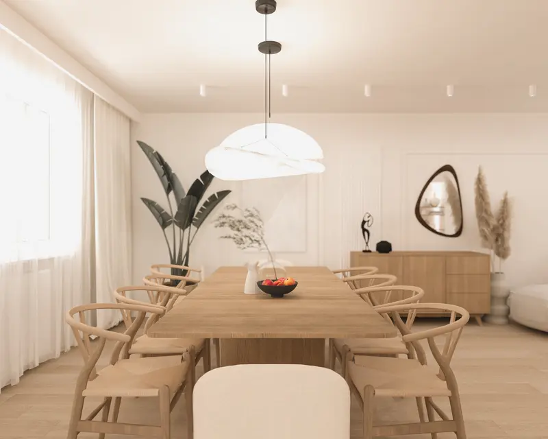 Dom w klimacie japandi 150 m2 Strzelin - wizualizacja 6