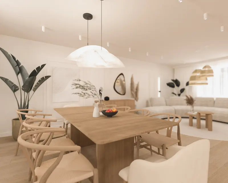 Dom w klimacie japandi 150 m2 Strzelin - wizualizacja 8