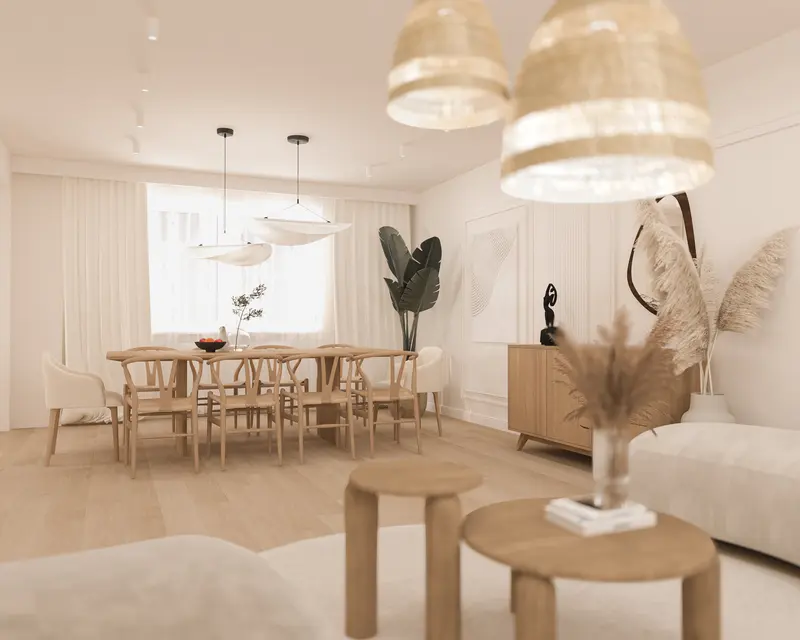 Dom w klimacie japandi 150 m2 Strzelin - wizualizacja 7