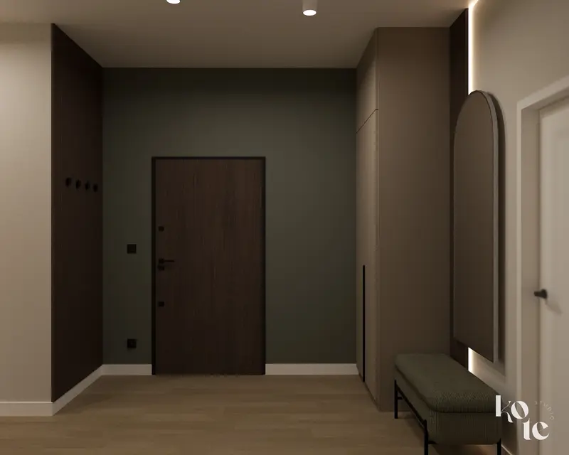 Zielone mieszkanie na Krzykach 115 m2 Wrocław - wizualizacja 1