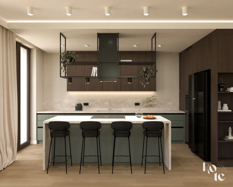 Zielone mieszkanie na Krzykach 115 m2 Wrocław - wizualizacja 6