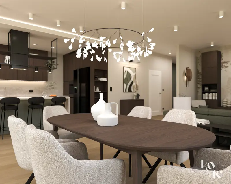 Zielone mieszkanie na Krzykach 115 m2 Wrocław - wizualizacja 9