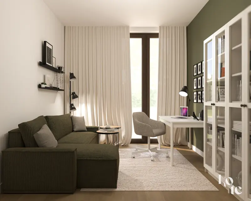 Zielone mieszkanie na Krzykach 115 m2 Wrocław - wizualizacja 21