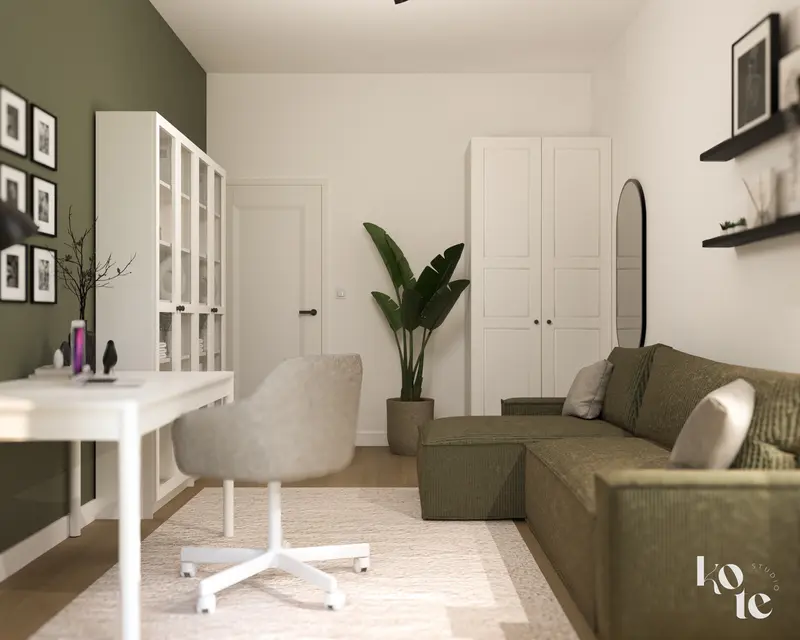 Zielone mieszkanie na Krzykach 115 m2 Wrocław - wizualizacja 19
