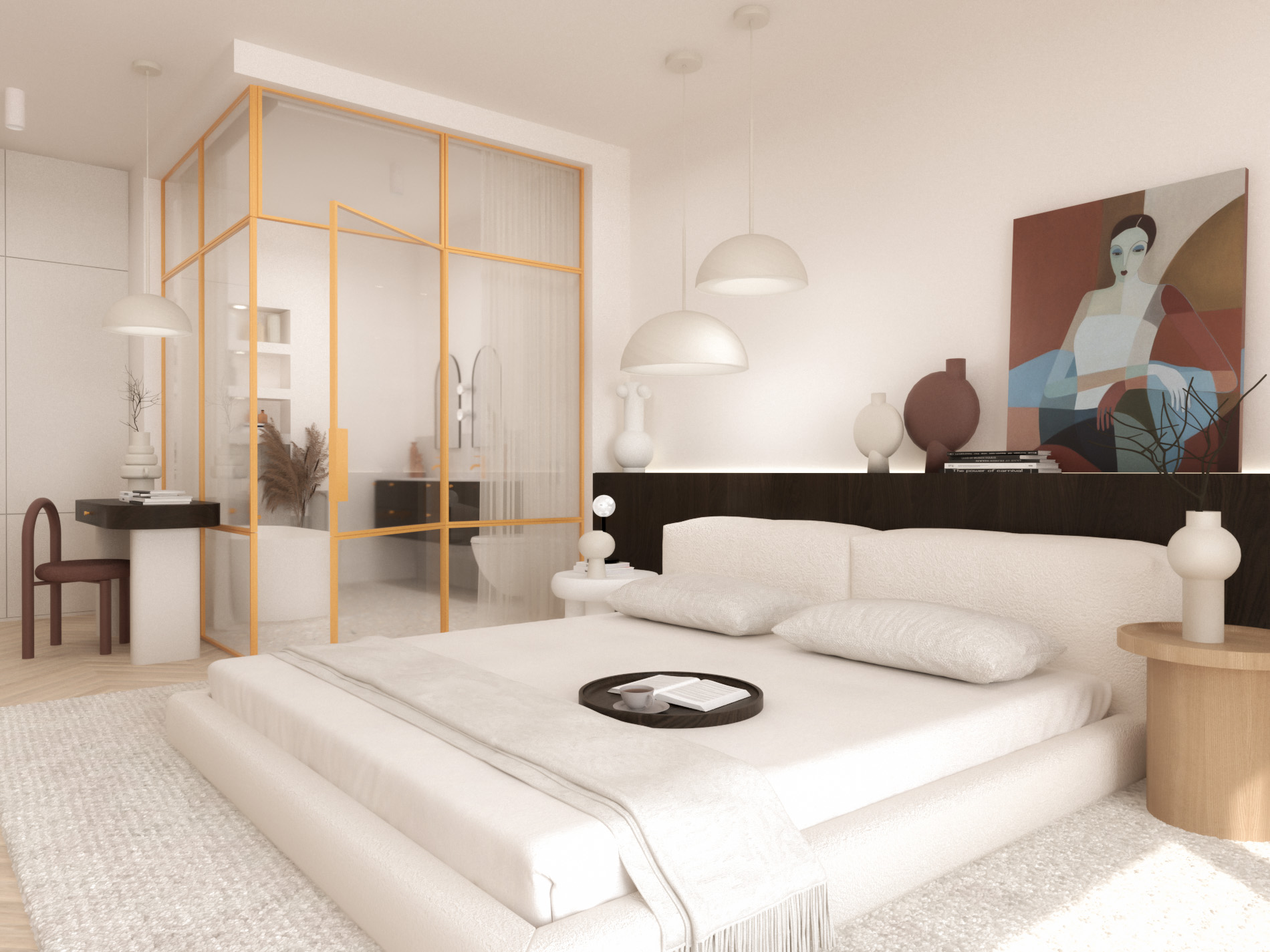 Nowoczesny apartament z akcentem 152 m2 Warszawa Kabaty - wizualizacja 17