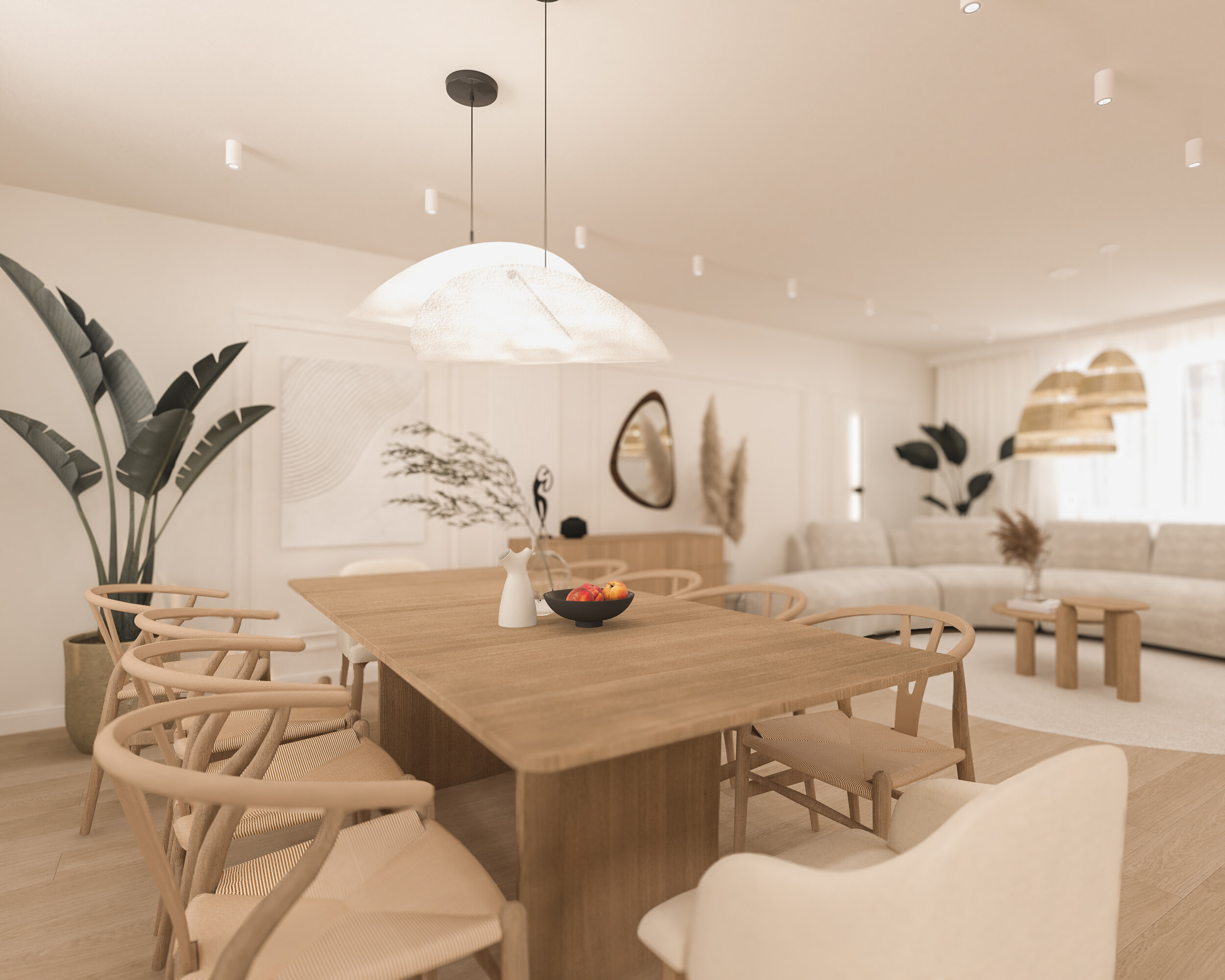 Dom w klimacie japandi 150 m2 Strzelin - wizualizacja 8