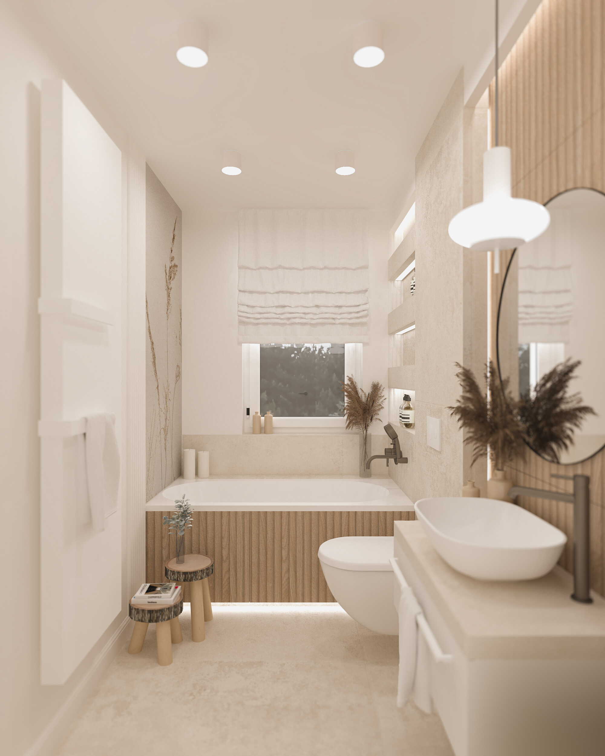 Dom w klimacie japandi 150 m2 Strzelin - wizualizacja 10