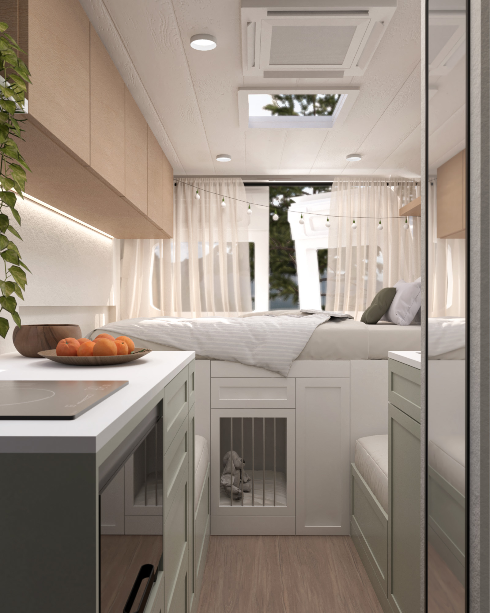 VikiVan projekt campera campervan Wrocław - wizualizacja 7