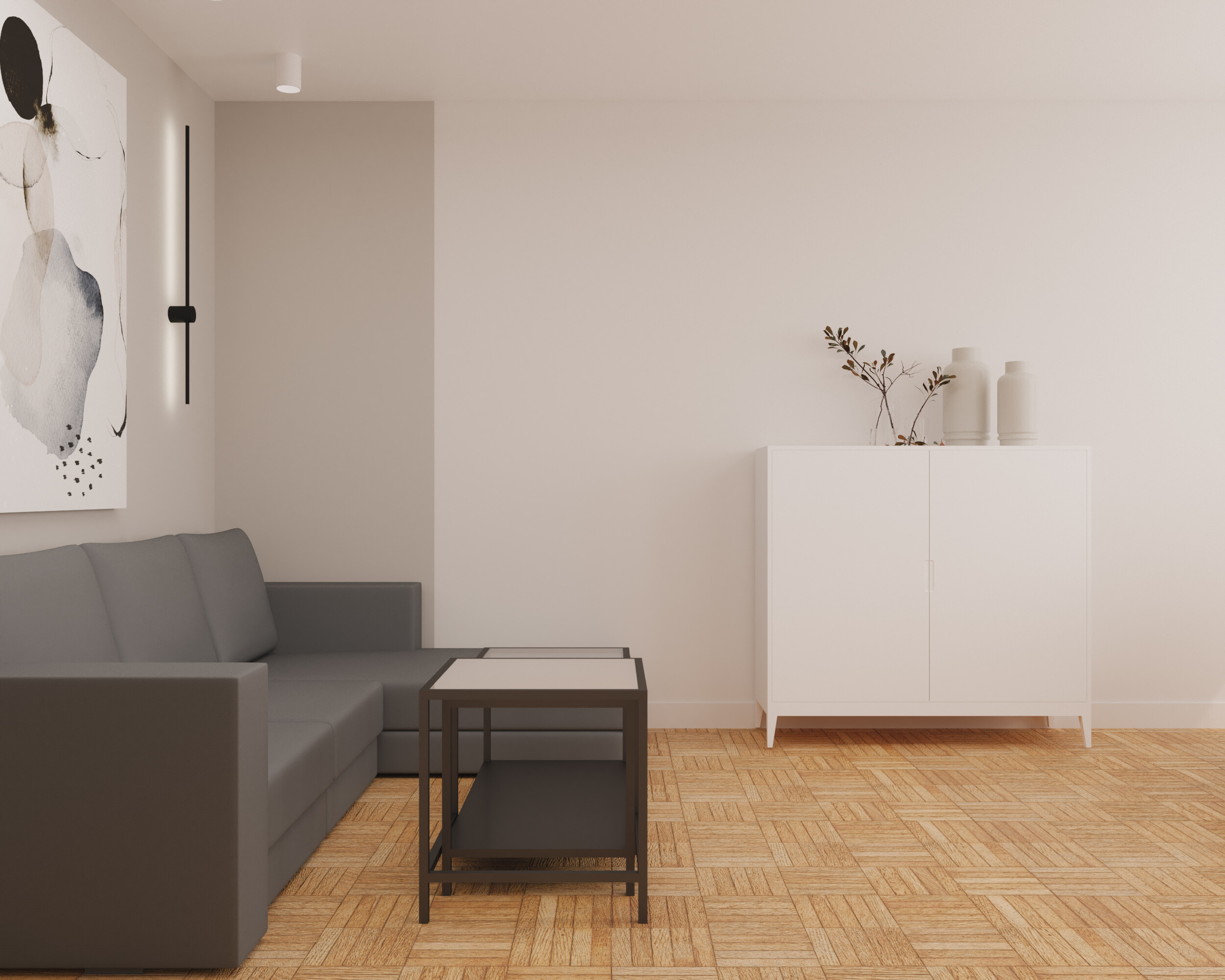 Mieszkanie w niewielkim budżecie 35 m2 Wrocław Gądów - wizualizacja 2
