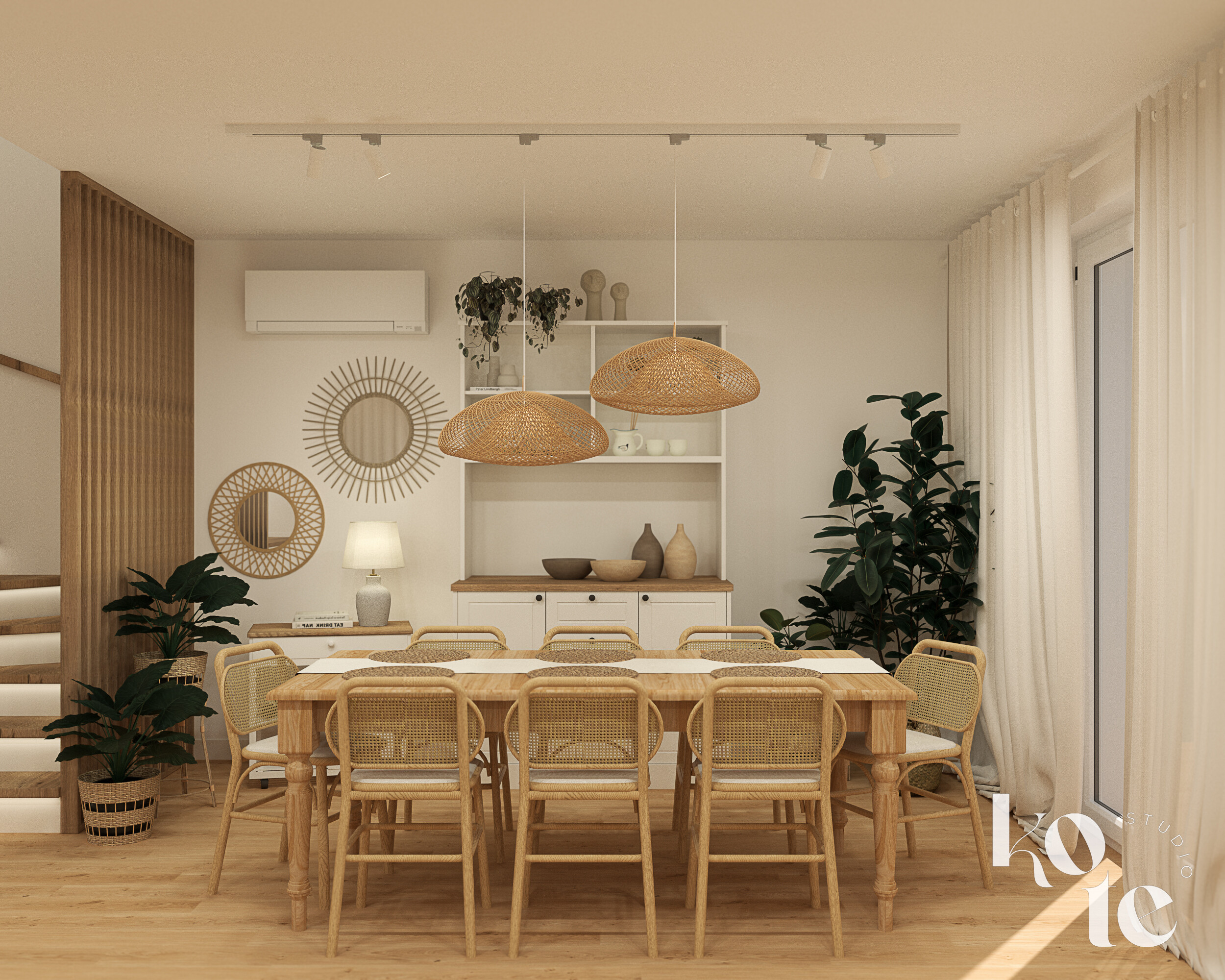 dom w stylu modern farmhouse Długołęka / Wrocław - wizualizacja 16