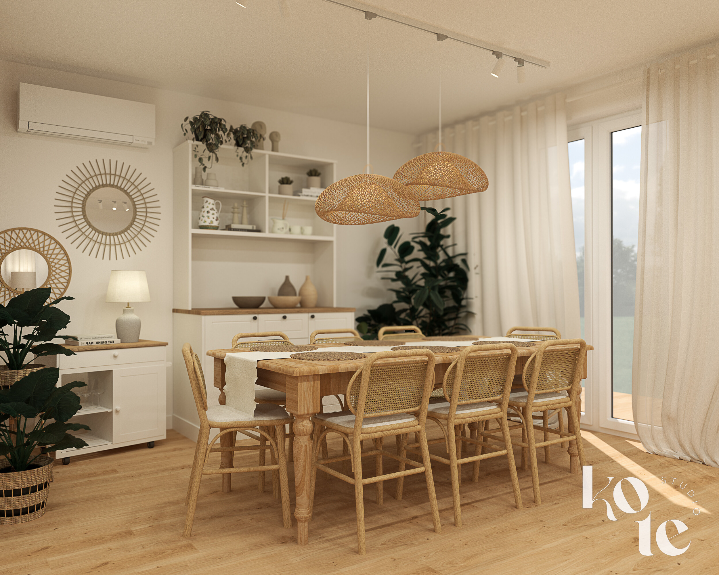 dom w stylu modern farmhouse Długołęka / Wrocław - wizualizacja 17